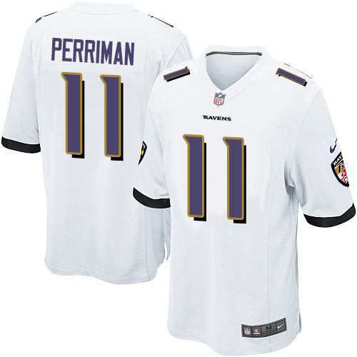 Nike Ravens #11 Breshad Perriman White Youth Stitched NFL New Elite Jersey - Click Image to Close